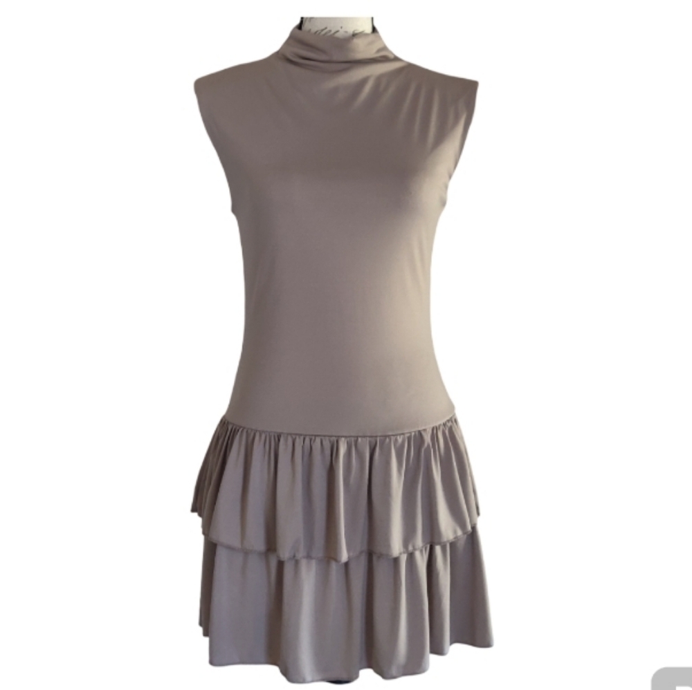 NWT Sleeveless Taupe Dress.